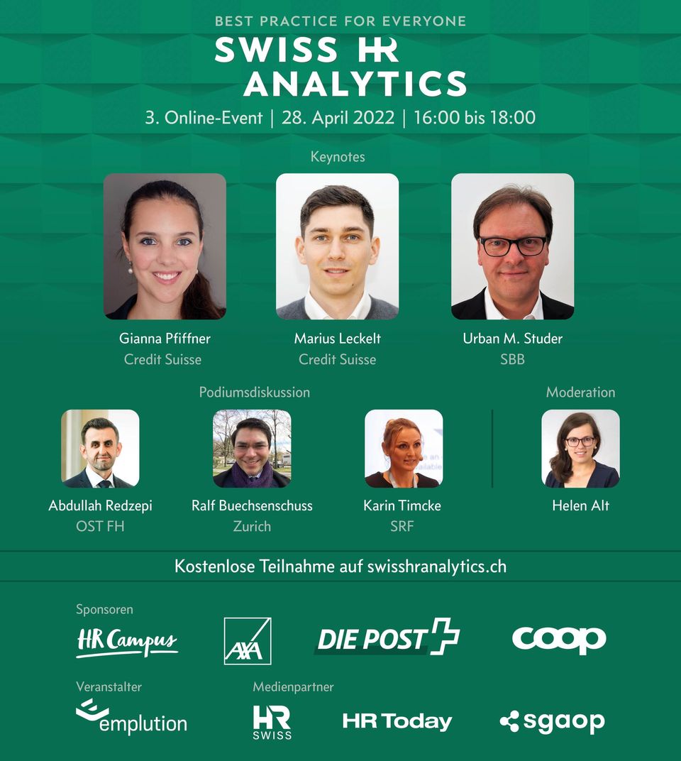 Dritter Swiss HR Analytics Online-Event