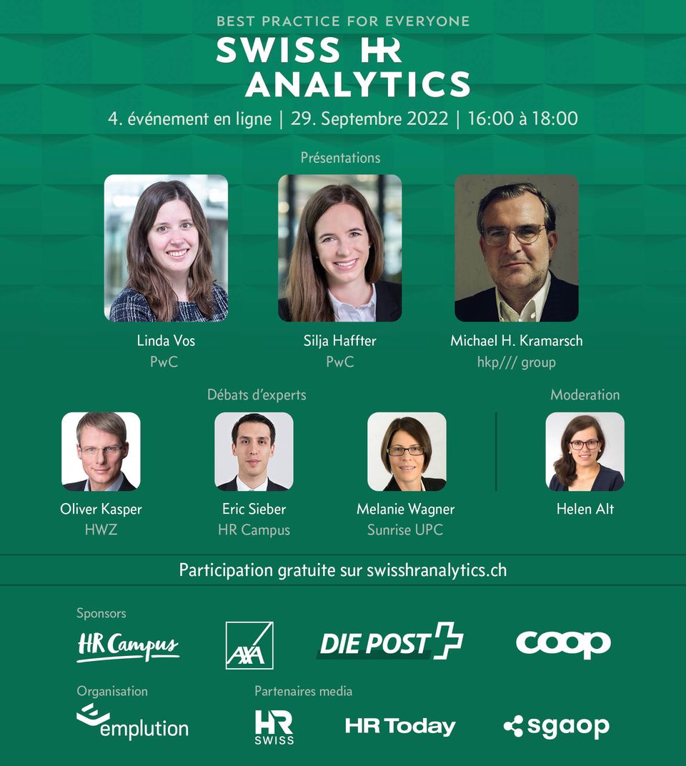Quatrième événement en ligne de Swiss HR Analytics
